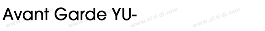 Avant Garde YU字体转换